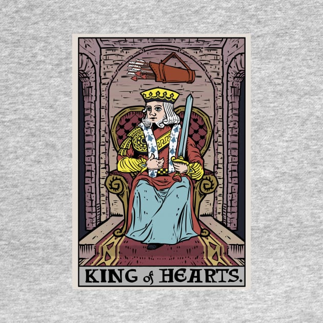King of Hearts Tarot Card Valentines Day by TheGhoulishGarb